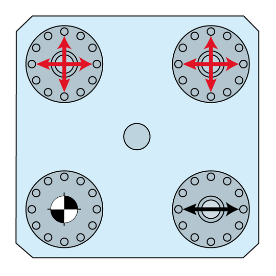 Erowa ER-041464 MTS Chucking Spigot Set 4 / A EDM Tooling Warehouse