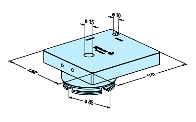 Erowa ER-042440 Alignment Pallet PM85 Precise EDM Tooling Warehouse