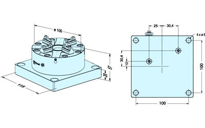 Erowa ER-045076 ITS Chuck 100 P 118 x 118 EDM Tooling Warehouse