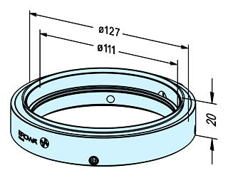 Erowa ER-046046 Chip Guard ø 115 EDM Tooling Warehouse