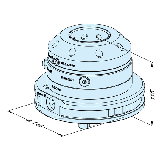 Erowa ER-047816 Pallet 148 with CTS Chuck Dual EDM Tooling Warehouse