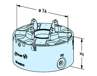 Erowa ER-048519 ITS Chuck 50 w/o Base Plate EDM Tooling Warehouse
