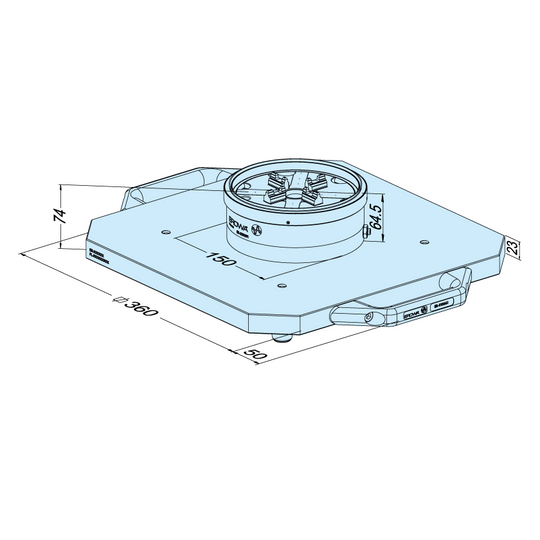 Erowa ER-054315 Adapter Pallet MTS-PowerChuck 360x360, Pitch 200 EDM Tooling Warehouse