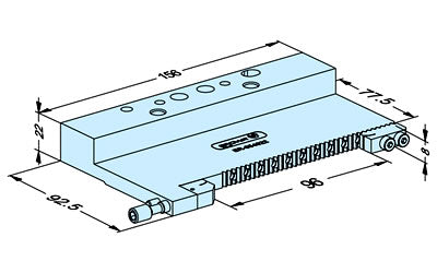 Erowa ER-054922 Flat vise 8mm EDM Tooling Warehouse