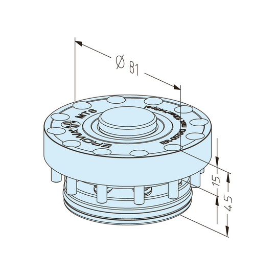 Erowa ER-057943 MTS 81 IntegralChuck M-P EDM Tooling Warehouse