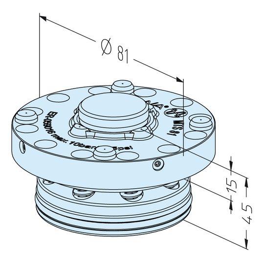Erowa ER-059016 MTS 81 IntegralChuck M-P/A EDM Tooling Warehouse