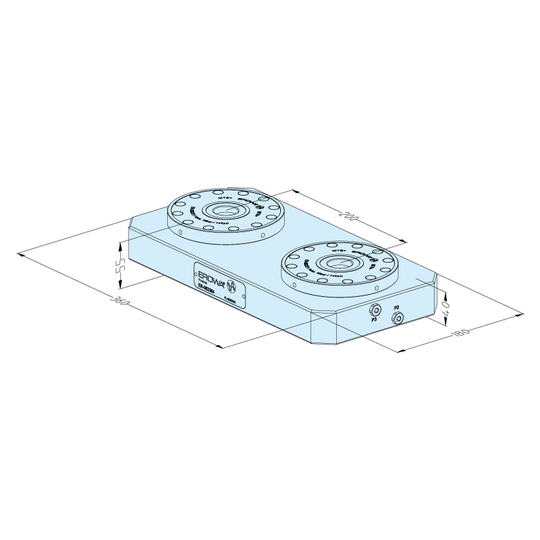 Erowa ER-062364 MTS+ Base Plate 180 x 360 P EDM Tooling Warehouse