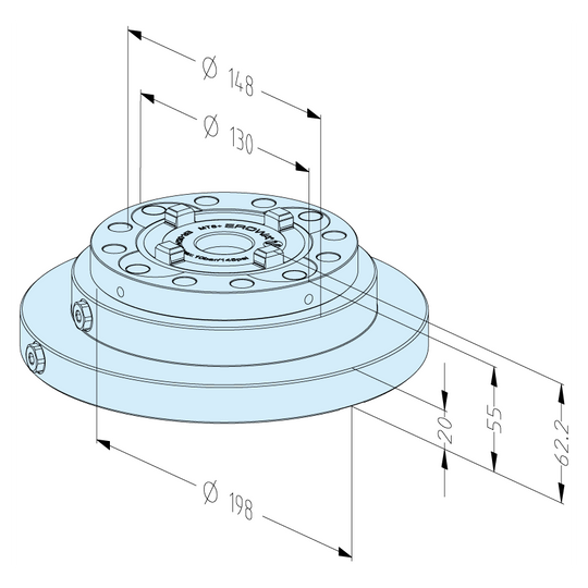 Erowa ER-062449 MTS+ Chuck S-P EDM Tooling Warehouse