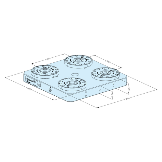 Erowa ER-062454 MTS+ Base Plate 360 x 360 P EDM Tooling Warehouse