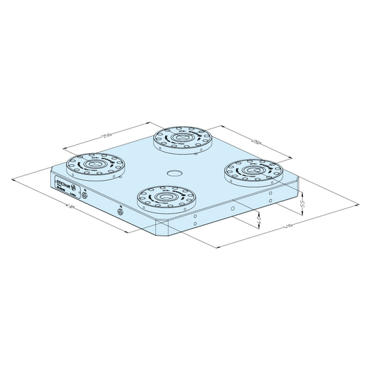 Erowa ER-062455 MTS+ Base Plate 410 x 410 EDM Tooling Warehouse