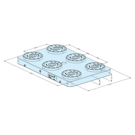 Erowa ER-062458 MTS+ Base Plate 360 x 560 P EDM Tooling Warehouse