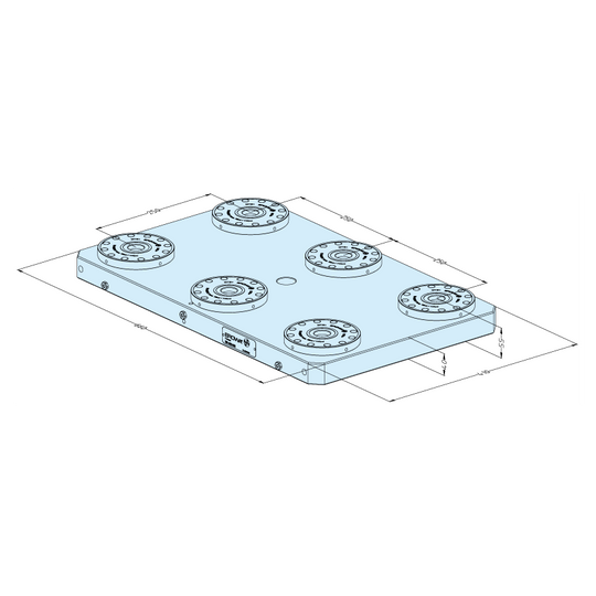 Erowa ER-062459 MTS+ Base Plate 410 x 660 P EDM Tooling Warehouse