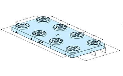 Erowa ER-062461 MTS+ Base Plate 410 x 910 P EDM Tooling Warehouse