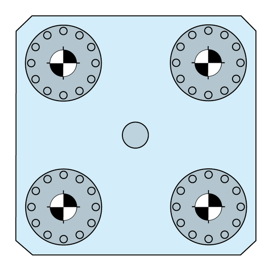 Erowa ER-062465 MTS Centering Chucking Spigot, Set 4 / A EDM Tooling Warehouse