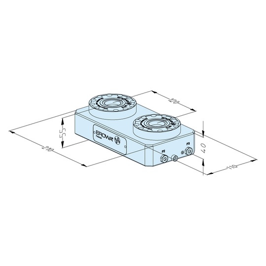 Erowa ER-063134 MTS 81 Base Plate 110 x 210 P Pitch 120 mm EDM Tooling Warehouse