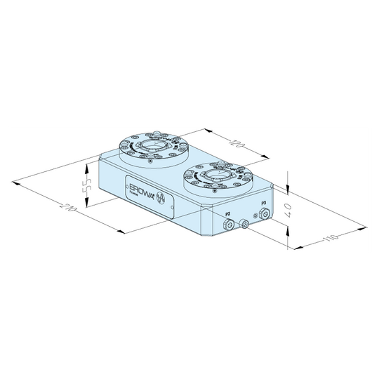 Erowa ER-063135 MTS 81 Base Plate 110 x 210 P/A Pitch 120 mm EDM Tooling Warehouse