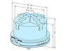 Erowa ER-068586 4 Jaw Concentric Chuck Manual ø 125 on 148G Pallet