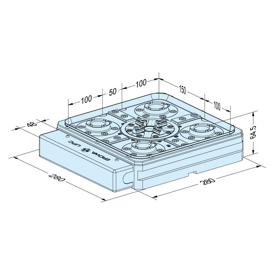Erowa ER-070649 UPC Chuck with ITS Chuck 100P EDM Tooling Warehouse