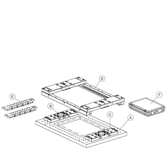 Erowa ER-072122 FrameSet Kit Basic GFAC Cut 2000 EDM Tooling Warehouse