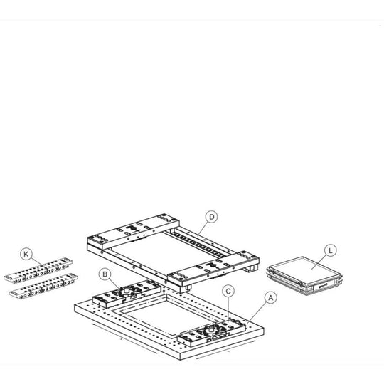 Erowa ER-072124 FrameSet Kit M GFAC Cut 3000 EDM Tooling Warehouse