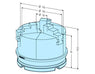 Erowa ER-078474 3 Jaw Concentric Chuck Manual ø 140mm on 148G Pallet