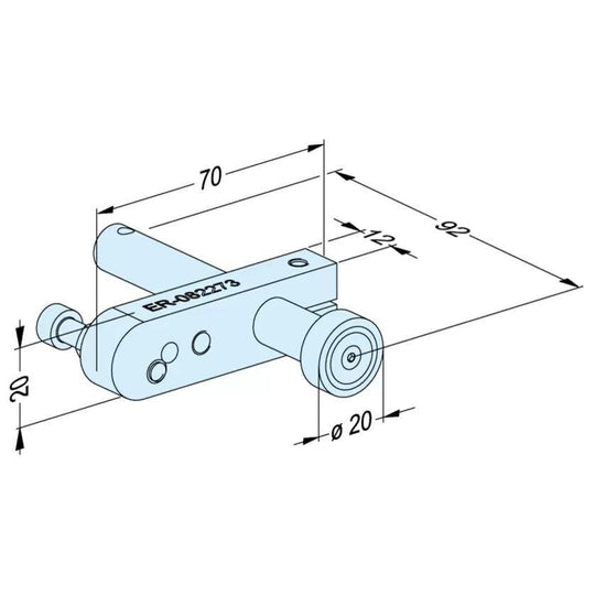 Erowa ER-082273 Self Centering Vise Magnetic Stop EDM Tooling Warehouse