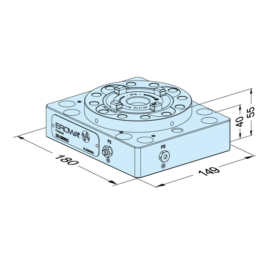 Erowa ER-090633 MTS Base Plate 149 x 180 S-P EDM Tooling Warehouse