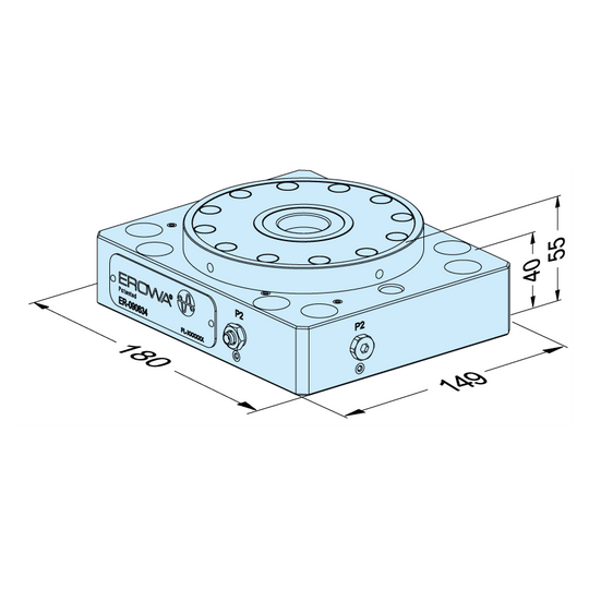 Erowa ER-090634 MTS Base Plate 149 x 180 M-P EDM Tooling Warehouse
