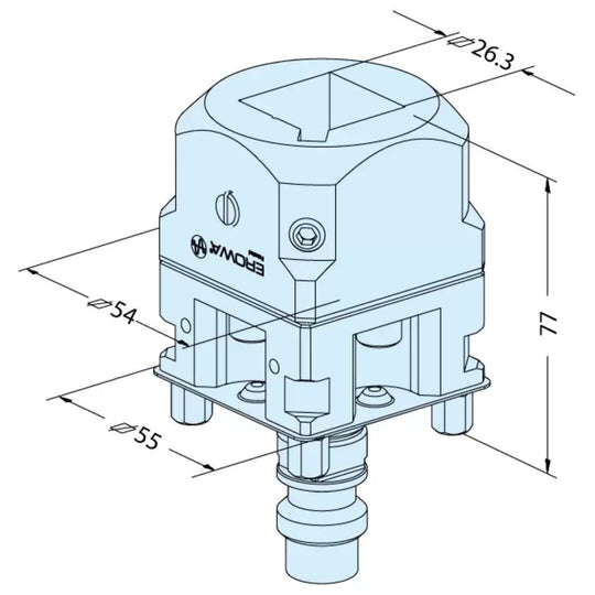 Erowa ER-093993 Square 25 Holder C, Set of 12 EDM Tooling Warehouse