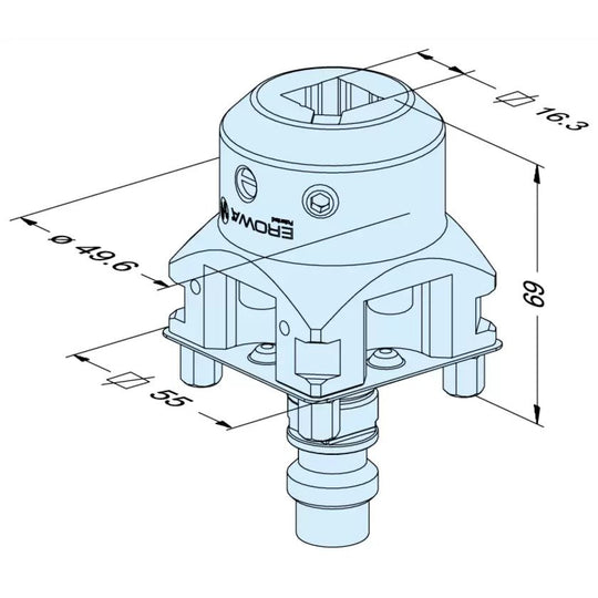 Erowa ER-093996 Square 15 Holder C, 1 piece EDM Tooling Warehouse