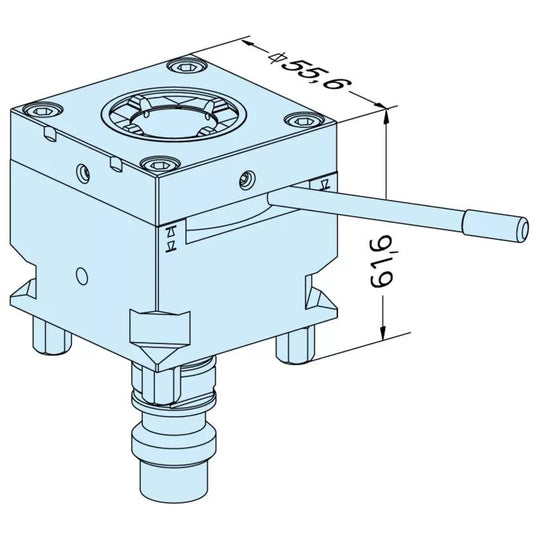 Erowa ER-094063 Compact ITS Adapter Chuck C EDM Tooling Warehouse