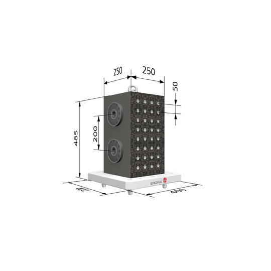 Erowa ER-094454 MTS Mineral Cast Cube 250x250x485 mm EDM Tooling Warehouse