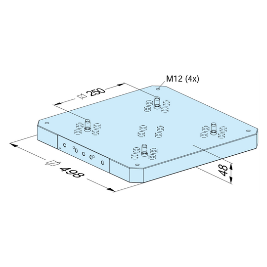 Erowa ER-096325 MTS Pallet 498 x 498 / 250 EDM Tooling Warehouse