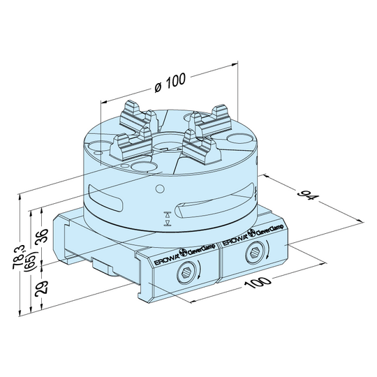 Erowa ER-099246 Quick Chuck 100P CleverClamp EDM Tooling Warehouse