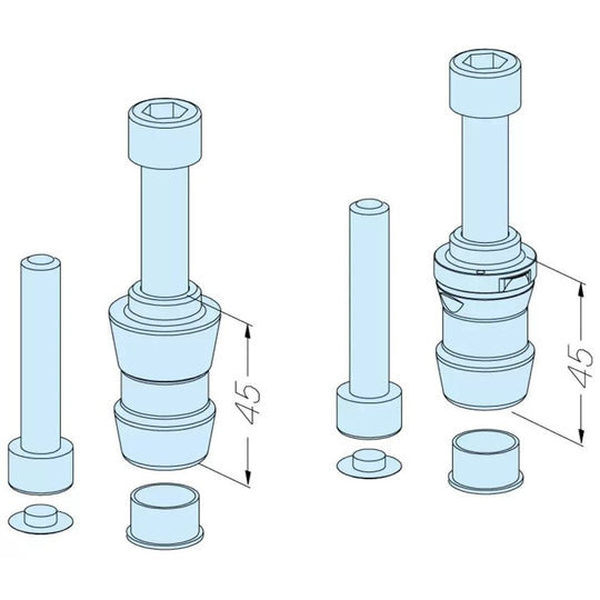 Erowa ER-099437 MTS Spigot Set 2 Manual CleverClamp EDM Tooling Warehouse