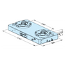 Erowa ER-099539 MTS 2.0 Base Plate 200 x 410, P/A Pitch 250 mm