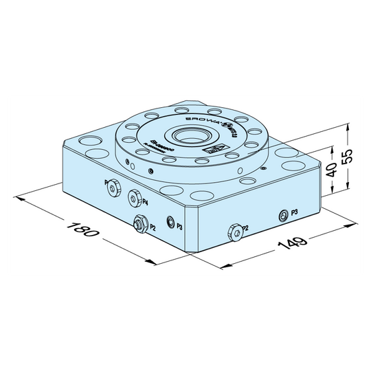 Erowa ER-100140 MTS 2.0 Base Plate 149 x 180 M-P Single EDM Tooling Warehouse