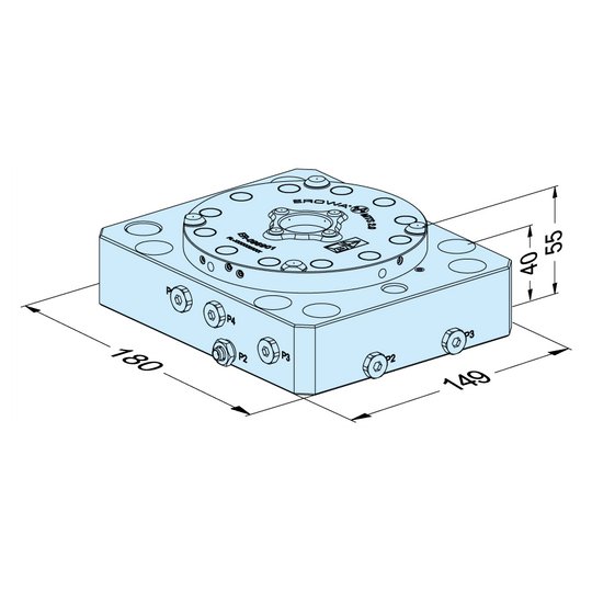 Erowa ER-100144 MTS 2.0 Base Plate 149 x 180 M-P/A Single EDM Tooling Warehouse