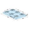 Erowa ER-103311 MTS 2.0 Base Plate 360 x 560, P Pitch 200 mm