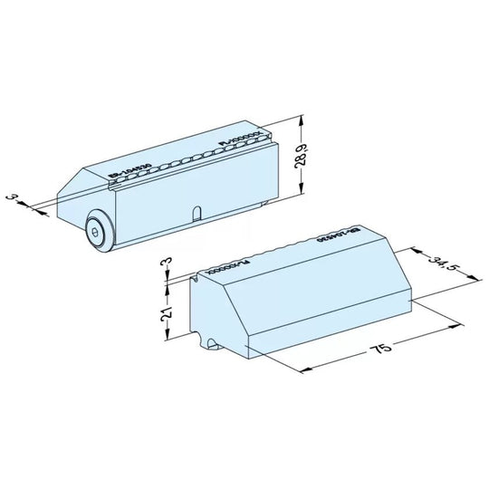 Erowa ER-104530 Self Centering Vise 24mm Universal Stamp Jaws, 1 pair EDM Tooling Warehouse