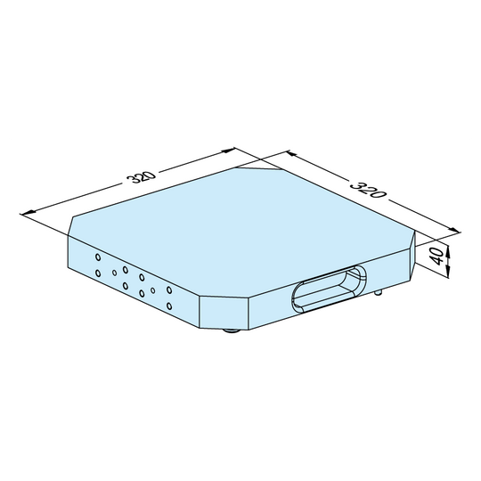 Erowa ER-107472 UPC Pallet Alu R50 320 x 320 x 40 EDM Tooling Warehouse