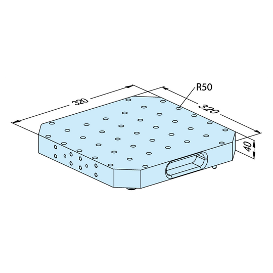 Erowa ER-107510 UPC Pallet Alu R50 320 x 320 x 40 EDM Tooling Warehouse