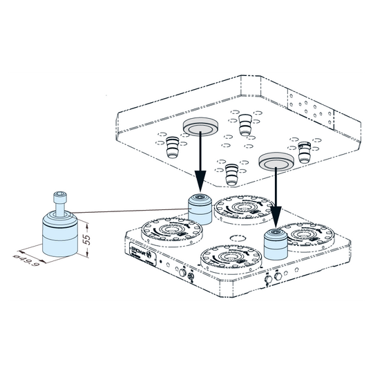 Erowa ER-118831 MTS Pre-Centering Peg 1 Piece EDM Tooling Warehouse
