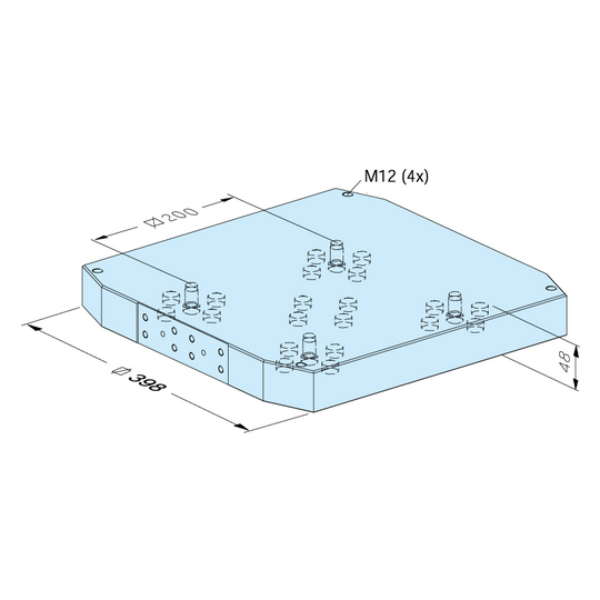 Erowa ER-130127 MTS Pallet 398 x 398 / 200 EDM Tooling Warehouse