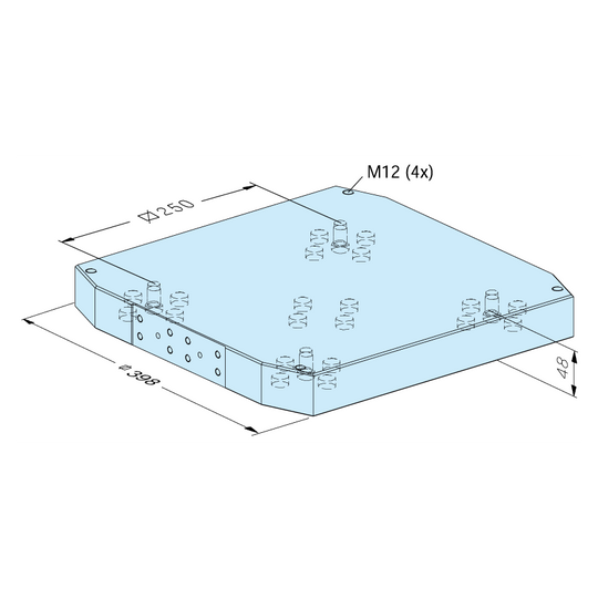 Erowa ER-130130 MTS Pallet 398 x 398 / 250 EDM Tooling Warehouse