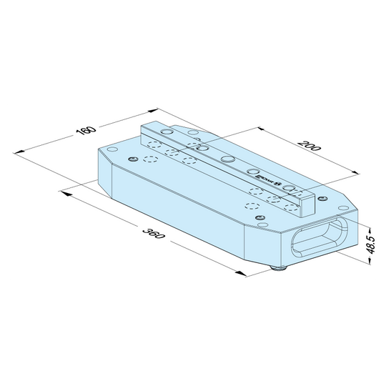 Erowa ER-130135 MTS Alignment Pallet 160 x 360 / 200 EDM Tooling Warehouse