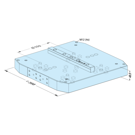 Erowa ER-130137 MTS Alignment Pallet 398 x 398 / 200 EDM Tooling Warehouse