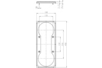 System 3R C294610, seal frame for 2 chucks, 250 mm EDM Tooling Warehouse
