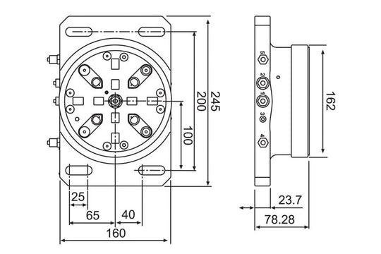 System 3R 3R-680.10-2A, Pneumatic table chuck, MacroMagnum EDM Tooling Warehouse