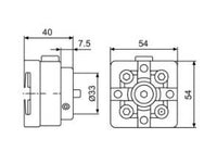 System 3R 3R-466.4033-S, Manual chuck adapter, Macro-MacroJunior EDM Tooling Warehouse